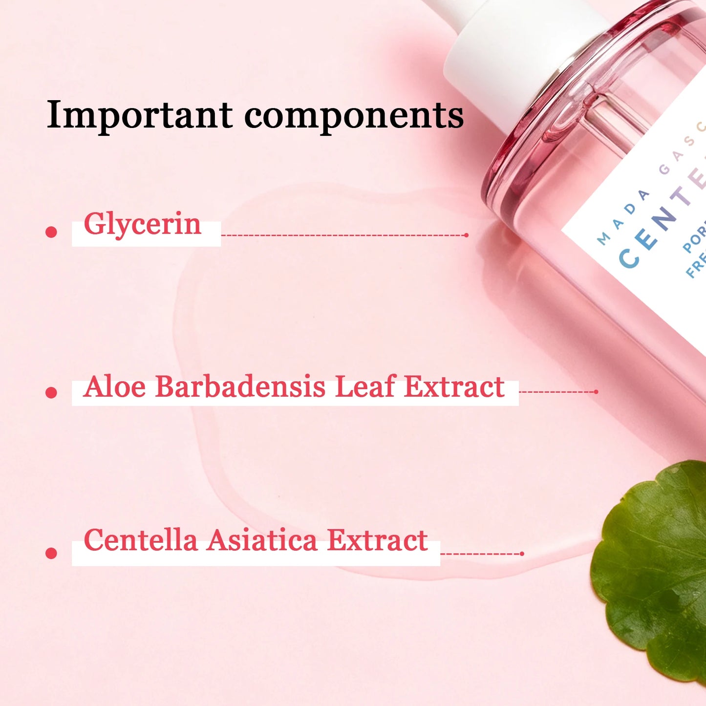 Madagascar Gotu Kola Essence 55ml - Calming Serum for Sensitive, Acne-Prone Skin, Reduces Breakouts & Provides Deep Hydration.